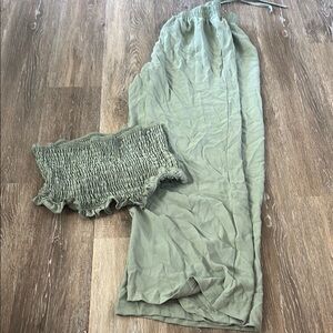 Chic Olive Two-Piece Set